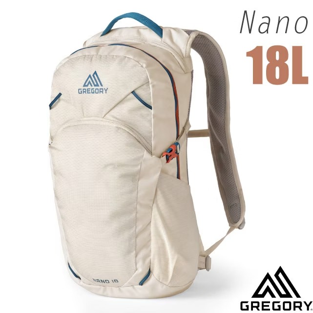 【GREGORY】NANO 18L 多功能休閒後背包.雙肩背包.水袋背包.登山健行背包/153057-A545 蠟白✿30E010